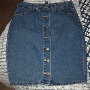 High Waist Denim skirt